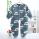 Mùa thu và mùa đông em bé flannel jumpsuit 0-1 nữ bé 3 nam 2 dịch vụ tại nhà dày quần áo trẻ em hàn quốc