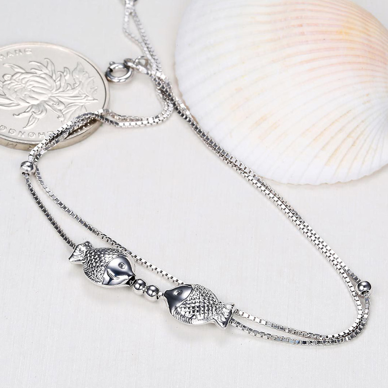 Bracelet de cheville Femme en Argenterie - Ref 3102279 Image 3