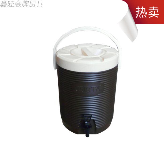 CURTA Coke with tap hot and cold double layer insulated barrel tea barrel high pot milk tea barrel soy milk barrel storage ice bucket