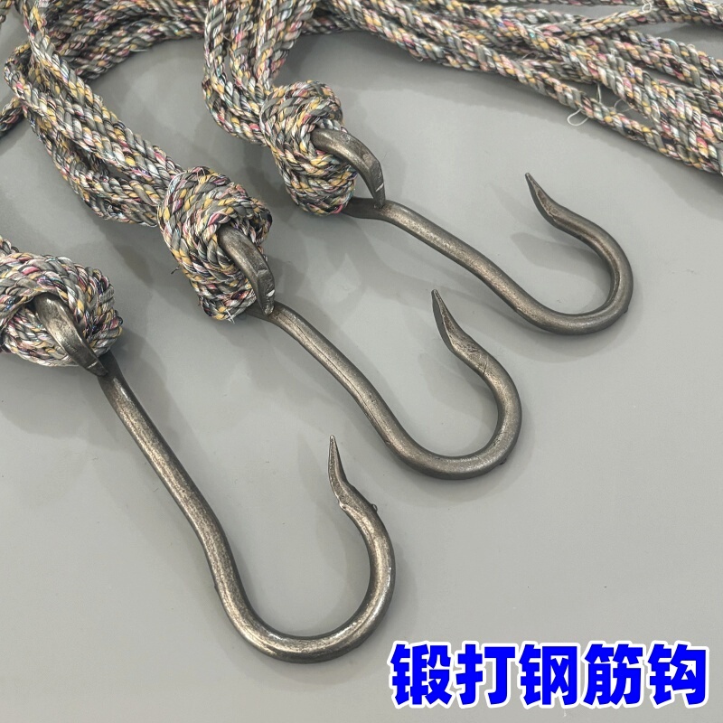 Large Water-Picking Pole Hook, Steel Hook, S-Hook, Lifting Hook, Construction Site Soil-Lifting Garden Tool