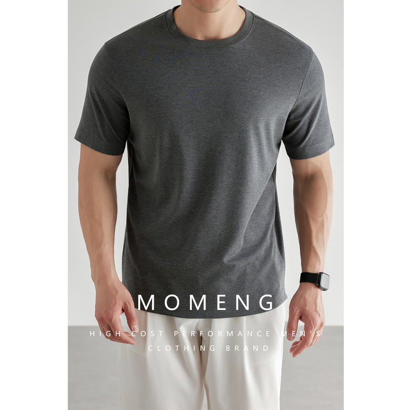 【Summer Skin-Friendly】Egyptian Cotton Giza45 Blended with Lenzing Modal, Silky Short-Sleeve T-Shirt for Men, Old Money Style 【Summer Skin-Friendly】Egyptian Cotton Giza45 Blended with Lenzing Modal, Silky Short-Sleeve T-Shirt for Men, Old Money Style
