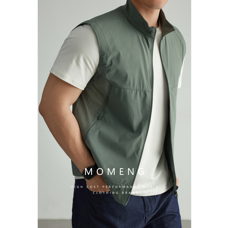 [Traveler Series] Lightweight Vest, Outdoor Quick-Drying Hiking Vest, Water-Repellent and Windproof Vest for Men, Spring and Summer