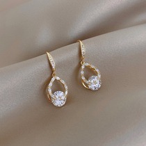 Hong Kong (designer) RVY 2021 New Tide earrings female diamond earrings simple earrings stud light luxury earrings