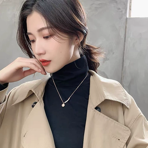 Дизайнерское ожерелье, цепочка до ключиц, Гонконг, популярно в интернете, изысканный стиль, легкий роскошный стиль