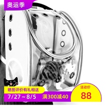 Brother Rabbits Pet Space Bag Transparent Hole Space Capsule Foldable Cat Rabbit Backpack