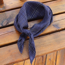  Small square towel unisex all-match personality youth fashion popular retro linen handkerchief multi-color headscarf bib