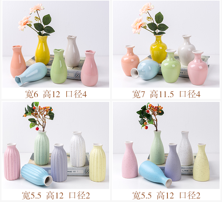 Bình thủy canh nhỏ trang trí nhà trang trí phòng khách Châu Âu cắm hoa thủy tinh gốm khô bình hoa nhỏ tươi bán buôn - Trang trí nội thất trang trí nhà cửa
