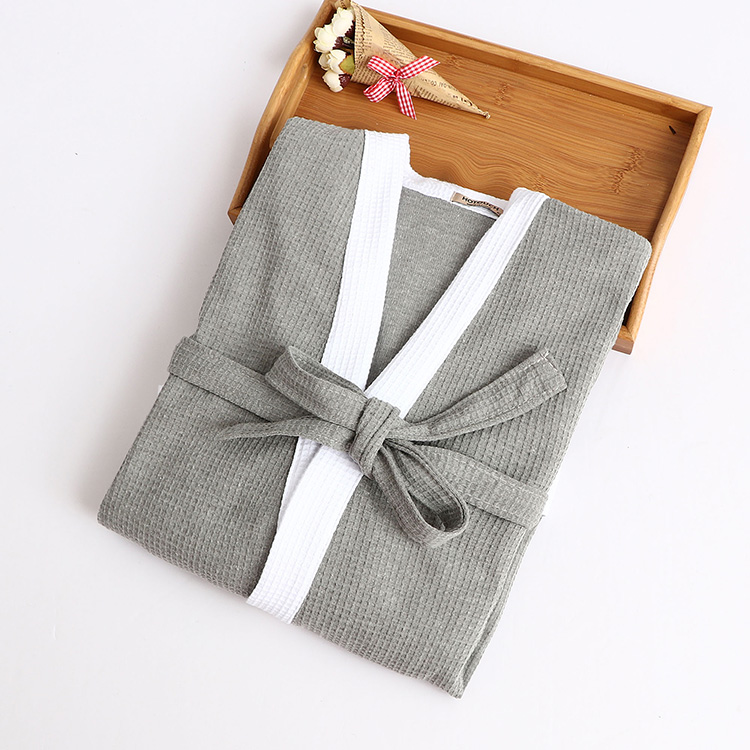 Mùa xuân và mùa thu nam cotton dài tay thêm kích thước lớn áo choàng tắm phần dài cộng với phân bón để tăng áo ngủ bông áo choàng tắm 200 kg áo ngủ nam cotton