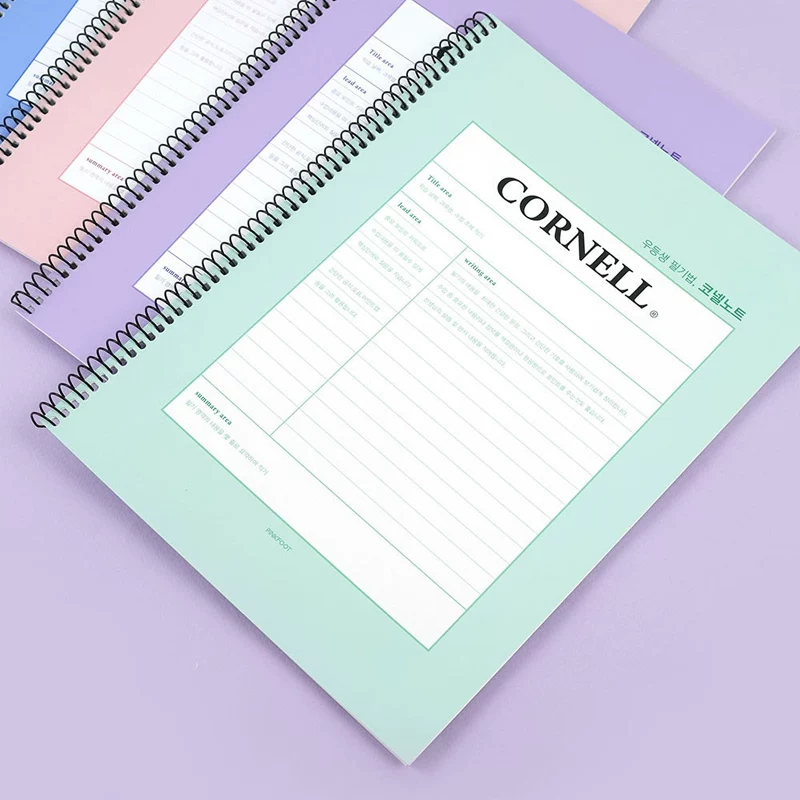Южная Корея Pinkfoot Simple B5 Cornell Notebook, класс, обучение, схема, Ben Ben Mesh Incorpoted Notepad Book