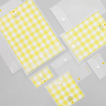 Korean stationery 2NUL students use transparent a4a5 file bag plastic simple folder ultra-thin data storage bag