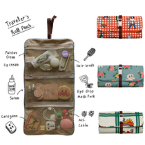 Korea oohlala cute cartoon ins net red cosmetic bag portable travel hanging wash bag business travel storage bag