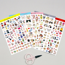 Jetoy Korea imported cute cat decorative stickers Creative diary hand account decorative stickers Cartoon stickers small