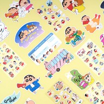 Korea Flying whales cartoon Crayon Shin paper decoration sticker group diary hand account sticker set