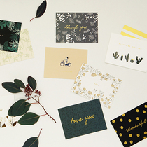 Dailylike Korea imported hipster postcard birthday love message card Thank you greeting card envelope