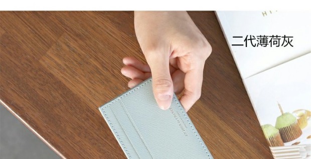 Biểu tượng chính hãng Hàn Quốc đơn giản, bộ thẻ ngân hàng đơn giản, bộ thẻ xe buýt hai mặt siêu mỏng ví coach