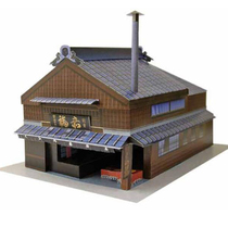 仿真商店商铺房屋房子3d立体纸模型DIY手工制作儿童折纸益智玩具