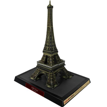 Paper mold making DIY handmade educational toys in Paris France Eiffel Tower 3D three-dimensional paper model