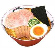 Japanese food tonkotsu ramen props 3D three-dimensional paper model DIY handmade childrens educational origami toys