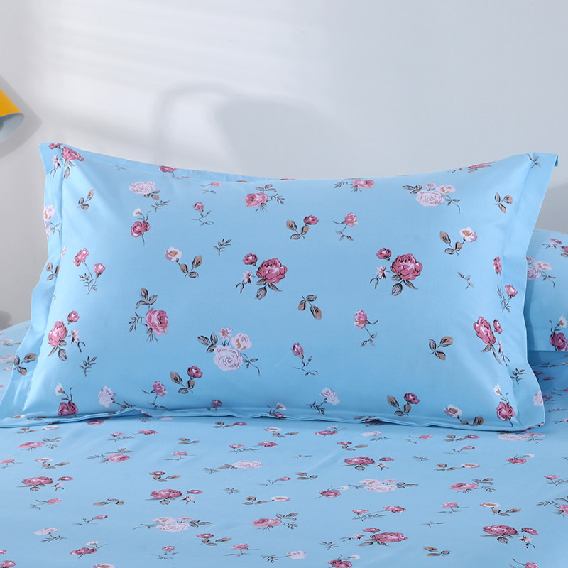 Pure cotton pillowcase thickened pair of simple Nordic 40×60 adult large plaid couple single cotton pillowcase