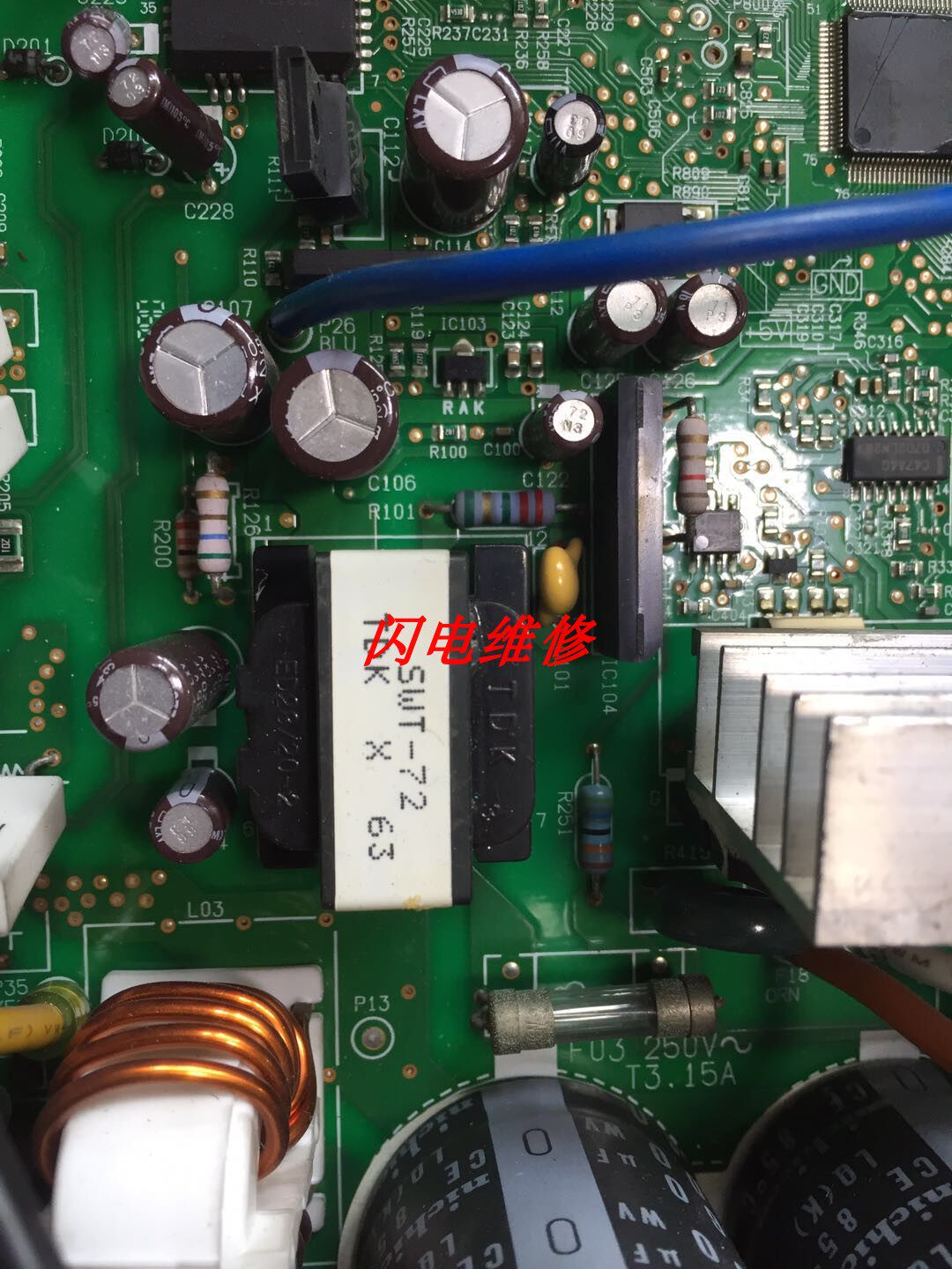 Toshiba inverter air conditioner external transformer external switching power transformer SWT-72 TDK X 63