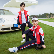 School uniforms for primary and middle school students in Spring and Autumn Festival Games Three suits of children Banfu Chinese Wind Kindergarten Garden Costume Customize