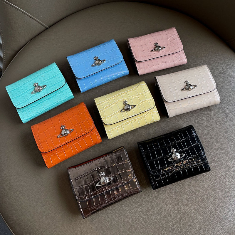 High-End Genuine Leather Card Holder for Women 2026 New Model Multi-Card Slots Vivian Bag Glossy Patent Leather Cross-Border High-Quality Card Holder