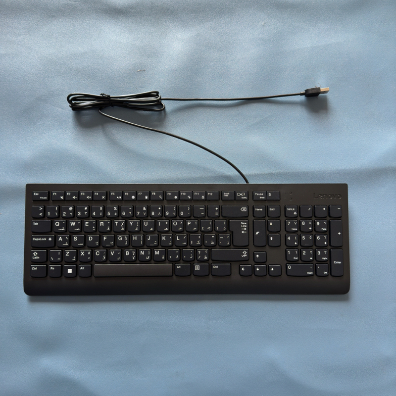 Brand New Lenovo Arabic USB Wired Keyboard Arab Arabic Typing Keyboard for Desktop and Laptop Universal Brand New Lenovo Arabic USB Wired Keyboard Arab Arabic Typing Keyboard for Desktop and Laptop Universal