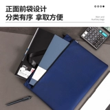 Вместительная и большая льняная сумка для документов, сумка для хранения с молнией подходит для мужчин и женщин