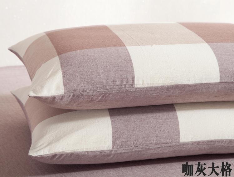 Chất lượng tốt Nhật Bản cotton cotton giặt lưới đơn 48 * 74 vỏ gối màu cotton rắn vỏ gối đơn mảnh - Gối trường hợp gối cao su kim cương