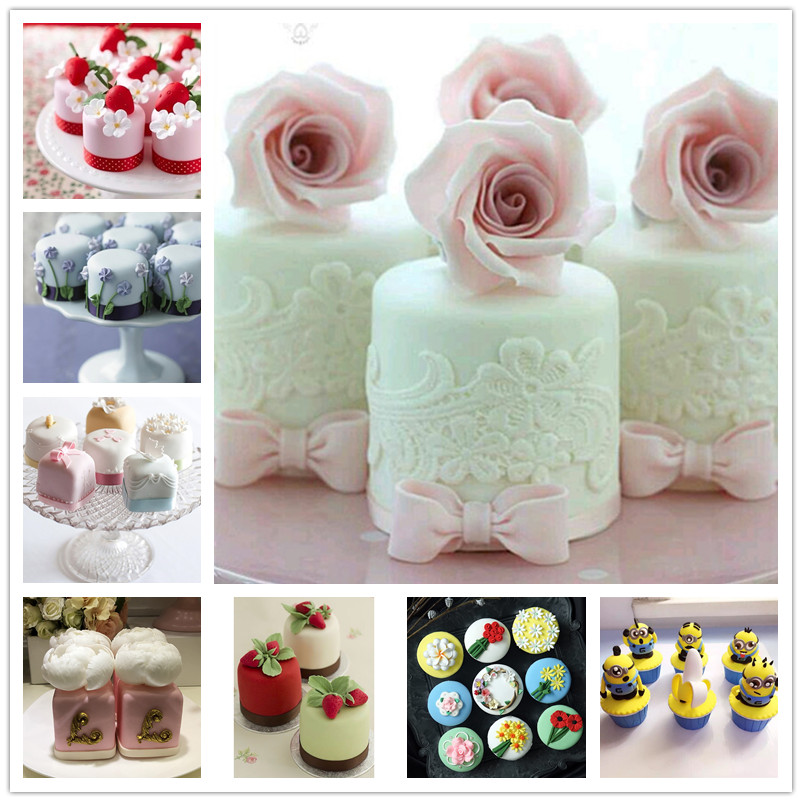 A variety of simulation fondant cupcake model modeling floral fleshy cupcake sample dessert table decoration