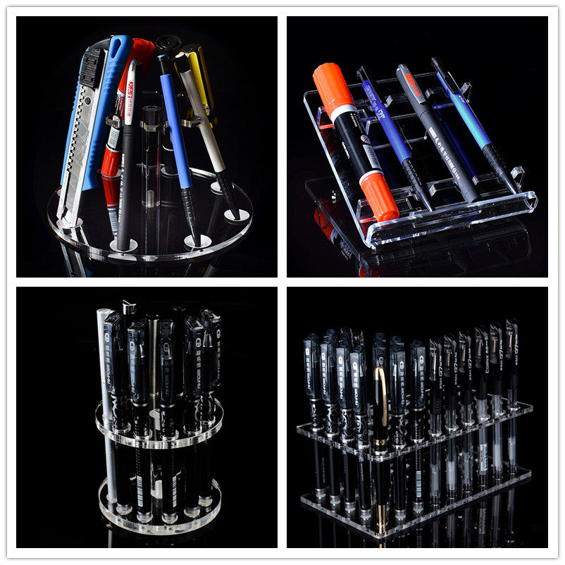 4 8 12 23 43 pens High-grade large head pen holder Porous display pen holder Brush color pen eyebrow pencil holder