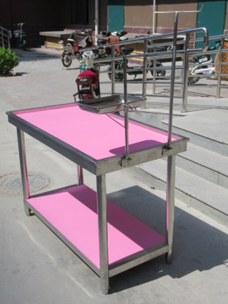 Pet beauty operation table diagnosis and treatment table beauty table size shearing table infusion table stainless steel table