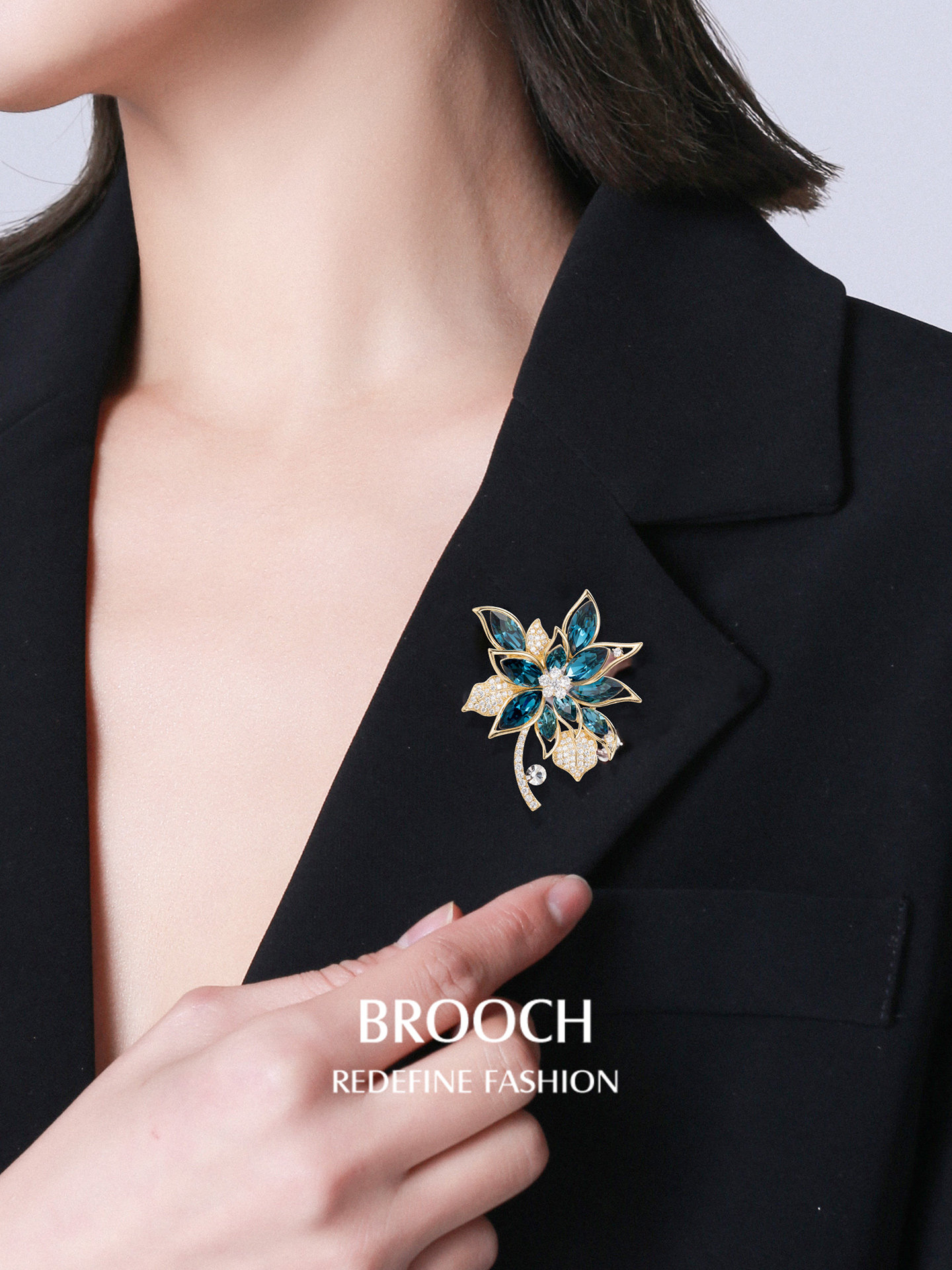 Women's Brooches, High-End Exquisite and Fashionable Women's Brooches, High-End Brooches for Women's Clothing, Accessories with a Sense of Luxury and Light Luxury