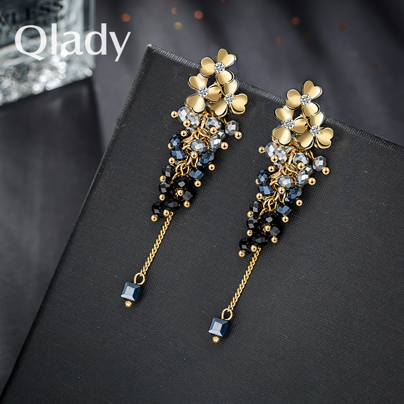 Temperament Long Version Streaming Suear Earrings Woman Earrings 2022 2021 New Wave Light Luxury Superior 100 Hitch Pendant