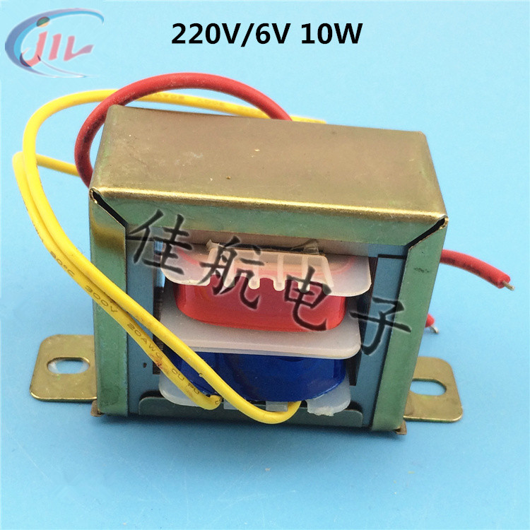 EI48*24 transformer 6V 10W 220V to single 6V AC 10VA output two lines