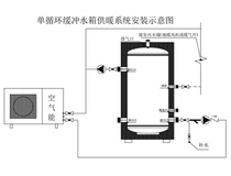 500L air energy heat pump water tank household central air conditioning water storage enamel insulation buffer pressure bearing manufacturer customized