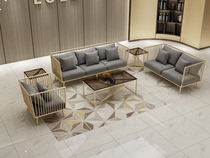 Milk Tea Shop Beauty Salon Cafe Negotiation Lounge Living Room Modern Single Double Three Light Luxury Sofa Table and Chair