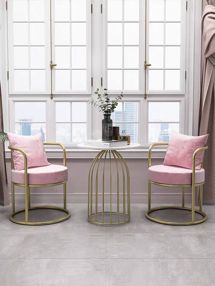 Modern Light Luxury Balcony Creative Chair Single Net Red Leisure Reception Negotiation Simple Bedroom Living Room Sofa Combination - Taobao