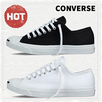 CONVERSE Giày converse mở giày vải nụ cười đen trắng chính hãng giày đế thấp hàng đầu jordan panda cổ thấp