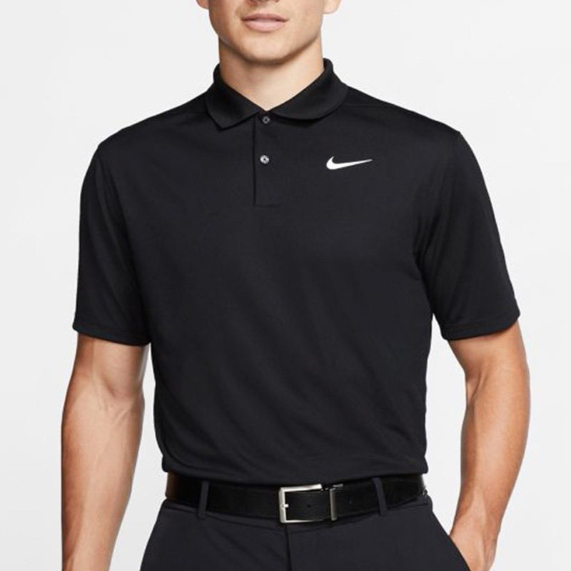 Nike, летняя спортивная дышащая футболка polo, короткий рукав 