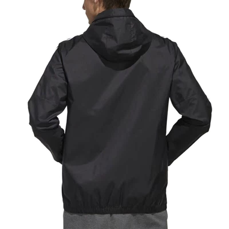 Adidas nam 2019 mùa thu mới ba sọc thể thao trùm đầu áo khoác dệt thoi giản dị EH3806 - Áo khoác thể thao / áo khoác áo khoác the thao puma nam