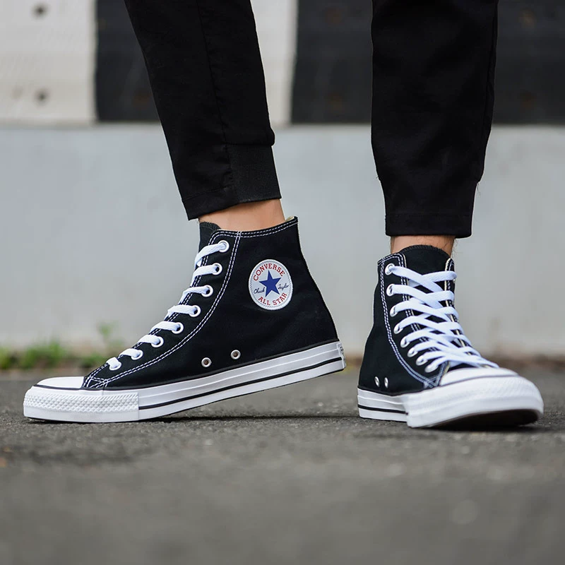 Converse Giày nam Converse Giày nữ All Star thường xanh cao cấp Giày vải đôi đôi giày 101010 - Plimsolls