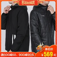 Quần áo cotton Adidas nam 2018 mùa đông dài trùm đầu áo gió thể thao ấm áp áo khoác DM2196 áo phao dáng dài nam