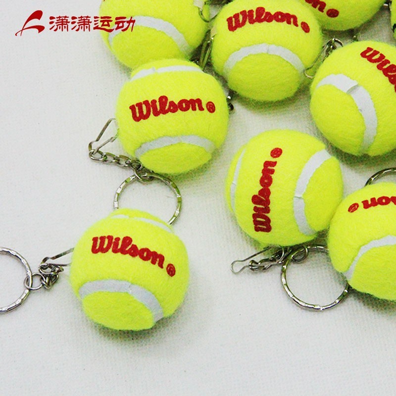 Wilson Tennis Key Button 3 5cm Sports Competition matter Remembrance Award Gift Bag Pendant Mini Tennis