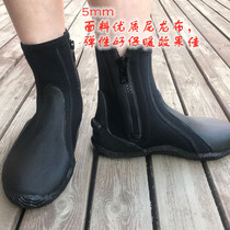 5mm diving shoes beach non-slip vulcanized shoes snorkeling shoes motorboat river climbing non-slip zippers diving boots