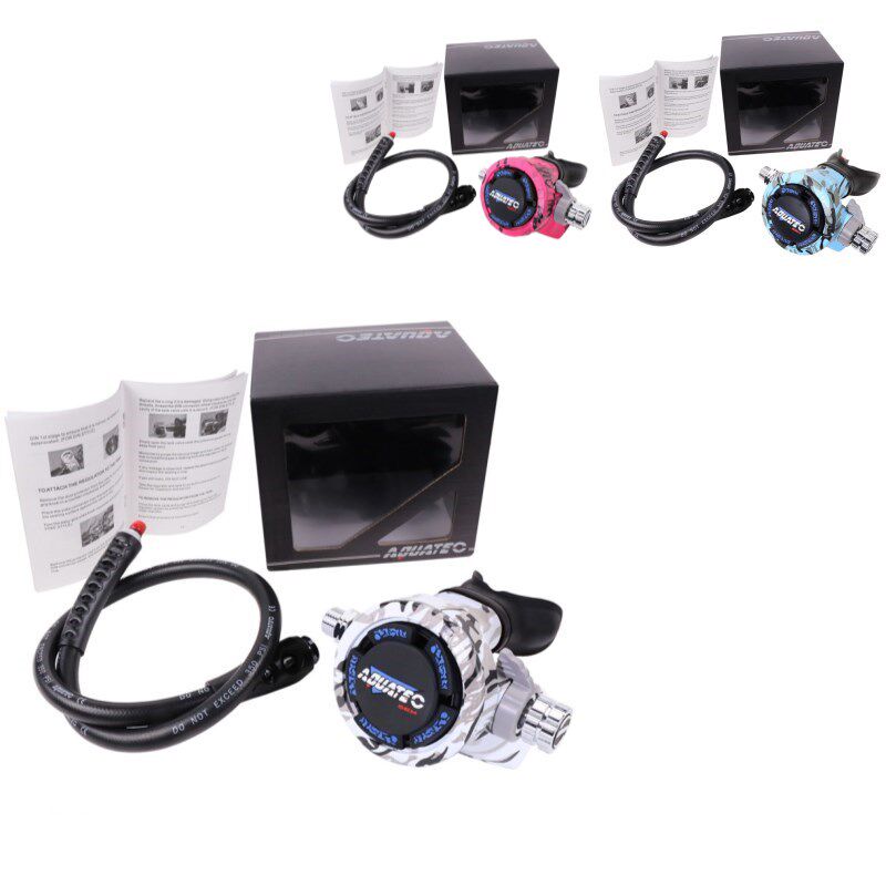 AQUATEC RG-3100S(B) _VITON_ICE Cold Adjustable Diving Breathing Apparatus Ice Diving Secondary Head