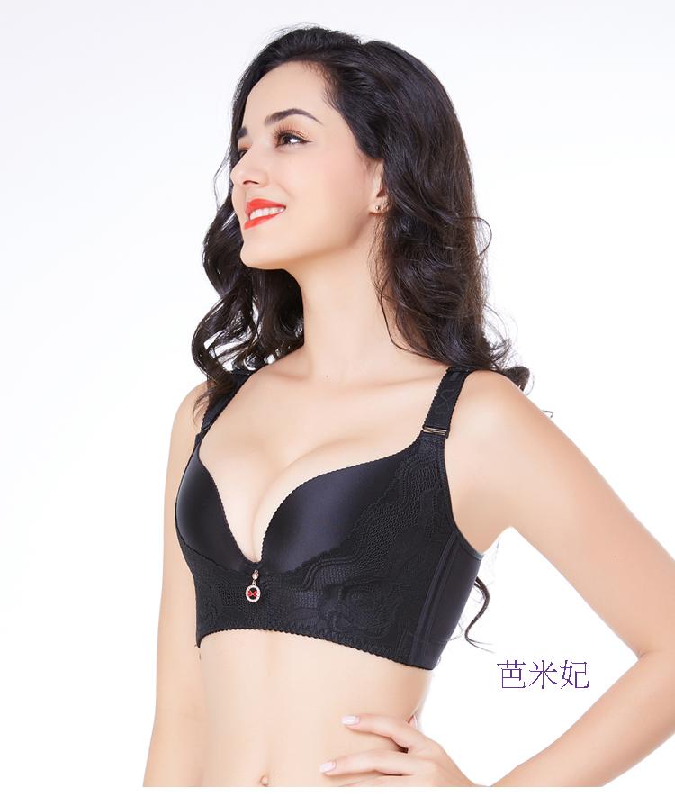 Đồ lót nữ mỏng chất béo mm cộng với phân bón tăng không có vòng thép tập hợp áo chống lún cỡ lớn 100D5 áo ngực bộ đồ lót