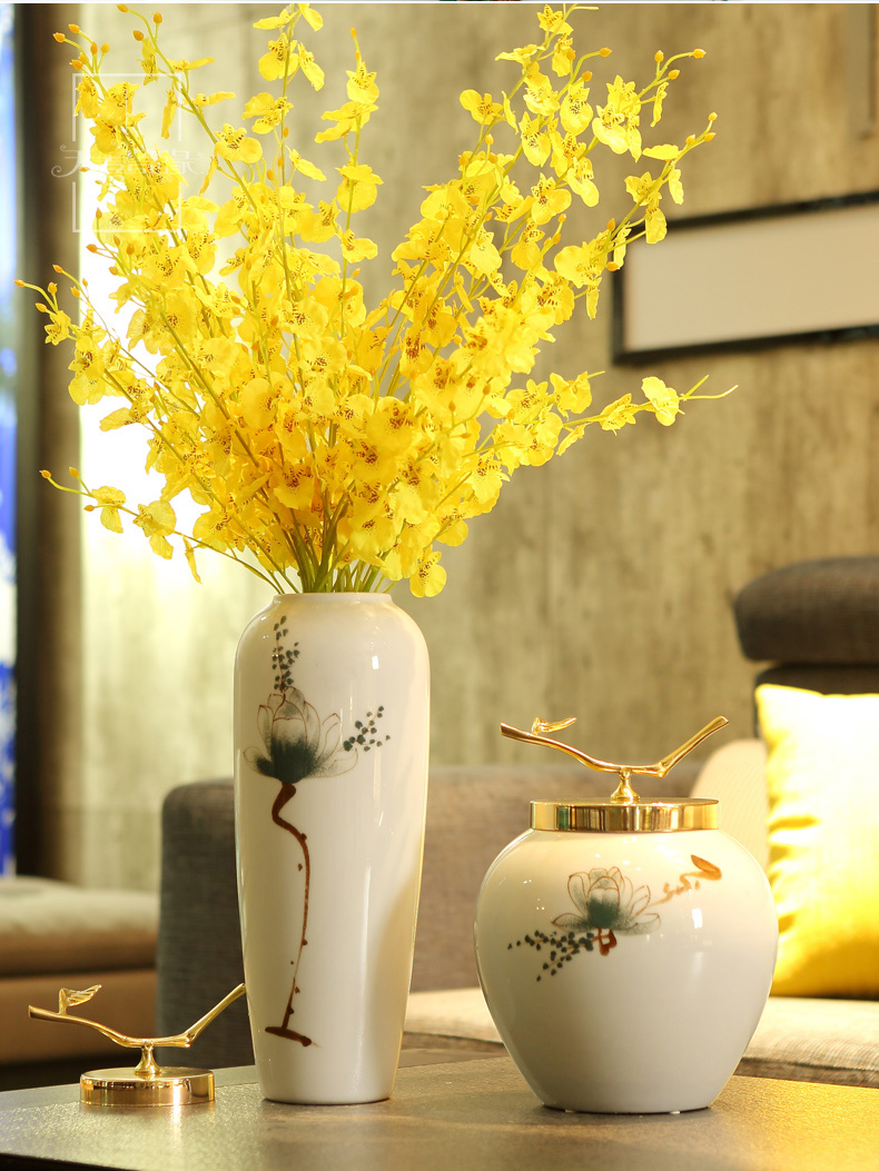 Modern TV ark, Jane European ceramic vase furnishing articles creative the sitting room porch home decoration porcelain bottle arranging flowers