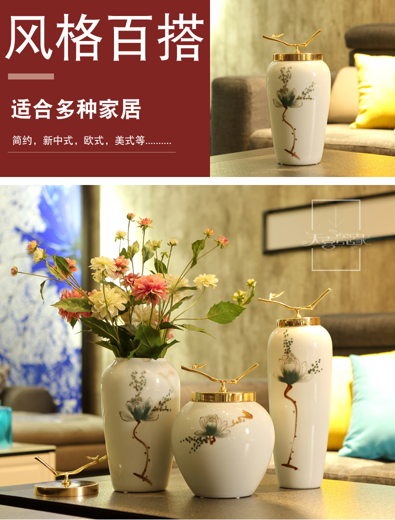 Modern TV ark, Jane European ceramic vase furnishing articles creative the sitting room porch home decoration porcelain bottle arranging flowers