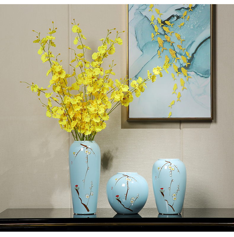 Jingdezhen ceramic vase furnishing articles of modern living room table dry flower arranging flowers, TV ark, contracted household soft adornment